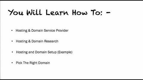 Hosting&Domain Intro