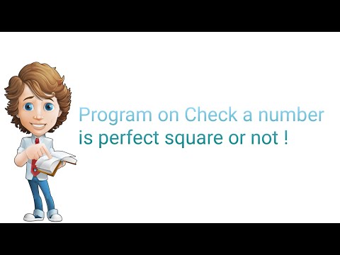 Program on Check a number is perfect square or not ! using c || Coding Cafe