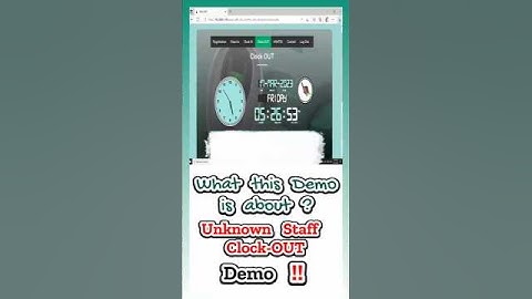 Unregistered Fingerprint? PHP Web Biometric Clock OUT Says No! #shorts