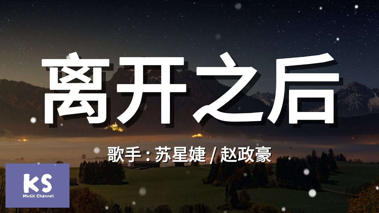 苏星婕 / 赵政豪《离开之后》拼音歌词 Pinyin Lyric Video "离开之后我没选择将就离开之后回忆暗潮汹涌"【动态歌词/Lyrics Video】
