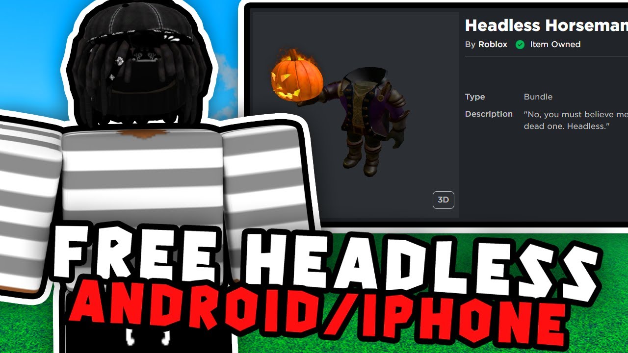 tutorial de headless quase de graça pagando só 50 robux #roblox