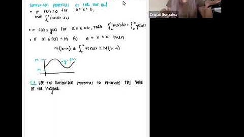 5.2 the definite integral (part 3) comparison properties