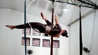Aerial hoop routine  training