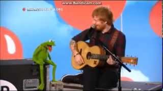 Ed Sheeran singing Rainbow Connection with Kermit the Frog on Red Nose Day 2015