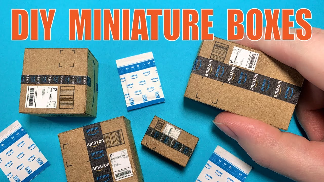 Mini  BOX 1:6 Template, Instant Download Printable Packages 