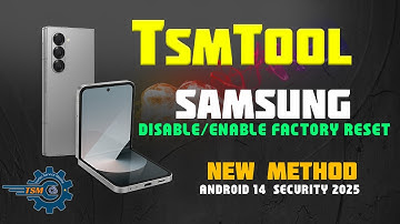 Enable Disable Factory reset New Method By TSM TOOL PRO