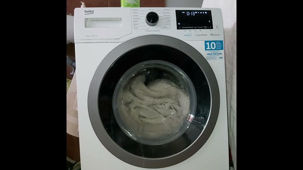 Beko Homewhiz 8kg Rinse program. YouTube
