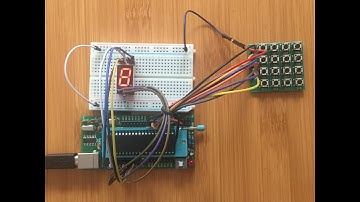 4X4 keypad interfacing with 8051 microcontroller and 7 segment dispaly (Assembly Language code)