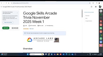 Google Skills Arcade Trivia November 2025 Week 1 || Lab Solution || Google Cloud Arcade 2025