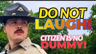 🔴🔵LOL LOL GUY LETS THIS TROOPER KNOW! (Who is Smarter?)👺👹@filmthepolice