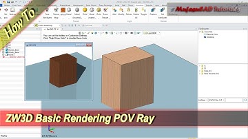 ZW3D How To Render With POV Rays Basic Tutorial For Beginner