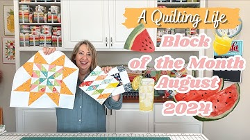 Quilt Block of the Month: August 2024 & Half-Square Triangle Quilt Update | A Quilting Life
