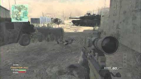 MW3 1v1 quickscope on Dome
