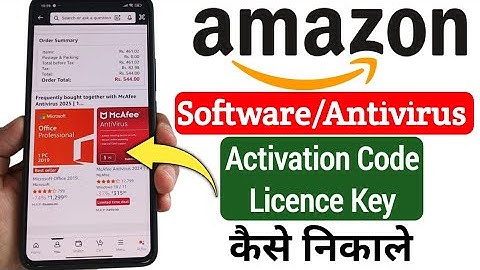 Amazon से Antivirus का Activation Code कैसे निकाले | How to Find software License Key on amazon