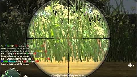 COD2 sniper server: Player using Wallhack