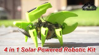 Spielzeug Dinosaurier Solar Roboter Bausatz Set 4 in 1 Bausätze,Roboter 