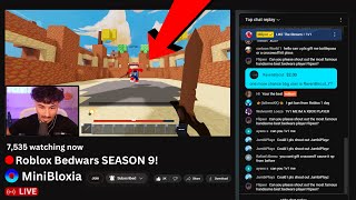 I DESTROYED Youtubers in their LIVE STREAM! (Roblox Bedwars)