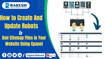 How to create and update robots and xml sitemap files in your website using cpanel || Digital Rakesh