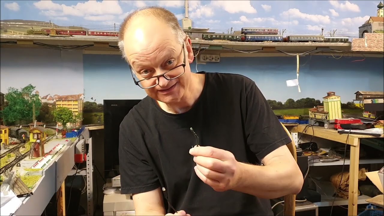 Waggonbeleuchtung mit Led und Knopfzelle