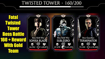 Fatal Twisted Tower Boss Battle 160 + Reward | MK Mobile
