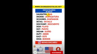 🤩 Aprende nuevo vocabulario en inglés gratis #shots