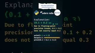 Day 45 #pythoninterviewquestionsandanswers #pythontutorial #pythonquiz #pythonquestions