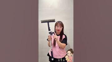 Cây chà sàn nhà tắm, chổi cọ sàn và gạt nước 2 trong 1| Kim Cúc Đinh  #dogiadunggiare