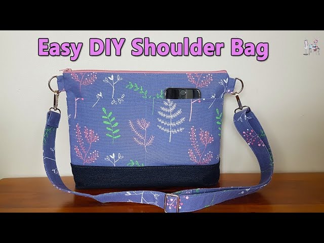 Simple Shoulder Bag sewing pattern from Bodobo Bags Ticklegrass