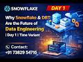Why Snowflake &amp; DBT Are the Future of Data Engineering | Day 1 | Time Variant
