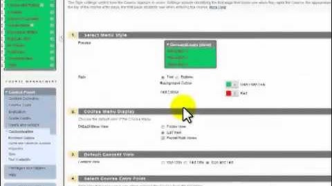 7   Changing Blackboard Course Menu Design