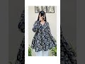 Women Floral Print Rayon Flared Short Kurta – Stylish Summer Top for Casual &amp; Festive Wear