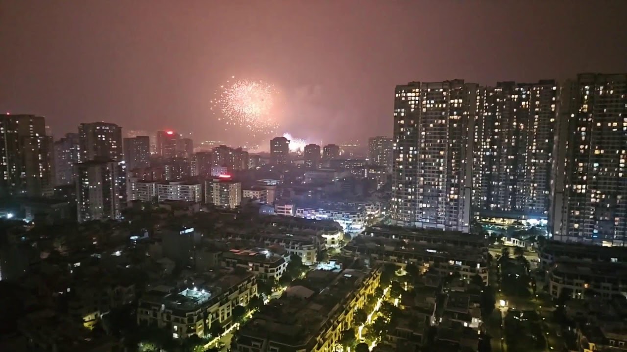 Hanoi firework show 