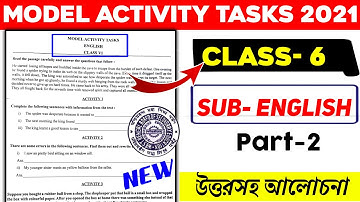 Class 6 English Model Activity Task Part 2 | Model Activity Task Class 6 |