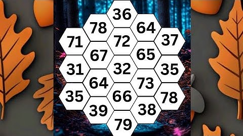 脳ティーザー：時間切れになる前に数字を見つけよう！#脳ティーザー #時間制限 #フォーカスチャレンジ