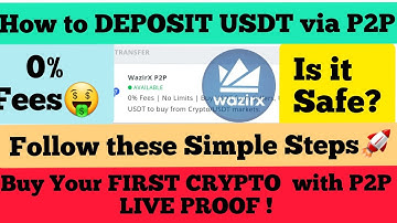 Wazirx P2P Deposit | Buy your First Crypto with Wazirx P2P |Safe? | Follow Simple Steps in Hindi
