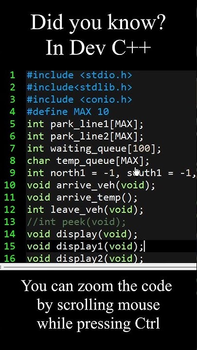 Dev C++ | CodeBlocks Zoom to see clearly | How to zoom codes - YouTube