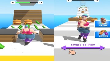 FAT 2 FIT 🍔🌭 - New SKIN UNLOCK- All Levels Gameplay Android iOS