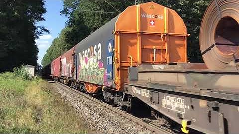 DB Cargo Class189 With Steel Products Freight Train at Breyell Germany, September 15-2023 Railfan👍👍🚂