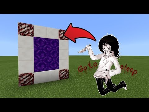 How To Make a Portal to the Jeff The Killer Dimension in MCPE (Minecraft PE)