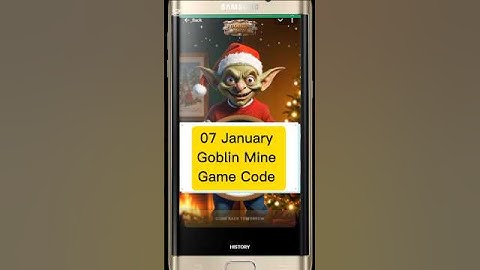 07 January Goblin Mine Game Code | goblin mine game code | today goblin mine game code | today code