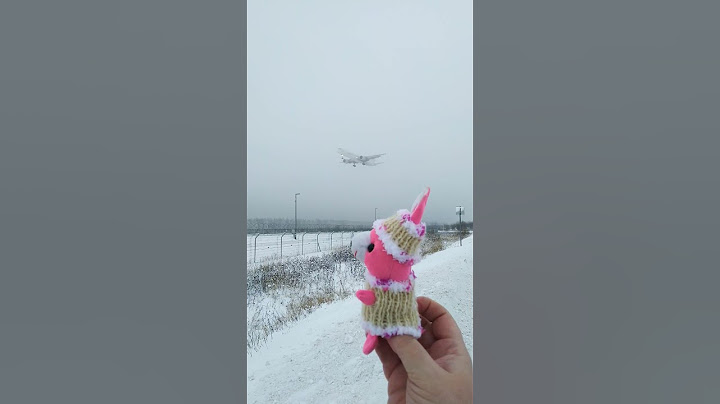 Появляются огоньки, а за ними самолет, как призрак.
