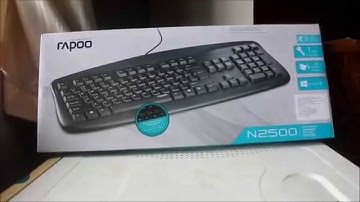 Rapoo N2500 USB Keyboard Unboxing