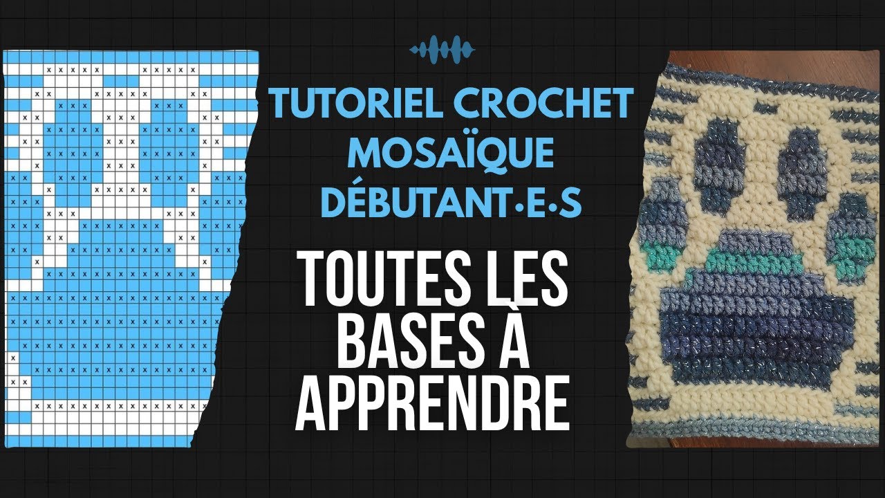 Tutoriel Débutant Pas à Pas pour Apprendre les bases du Crochet Mosaïque | Julie Macramé Crochet