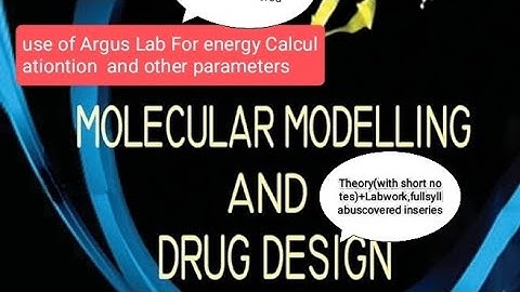 [Lec 01]How to use Argus Lab (Intro..)||Molecular Modelling and drug design || Lab work(Argus Lab).