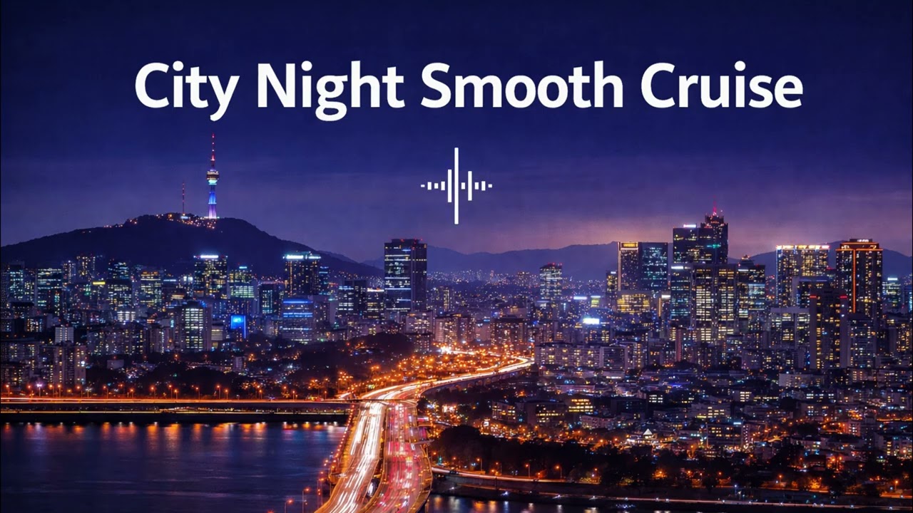 City Night Smooth Cruise 🚘 | Seoul Skyline City Pop & Smooth Jazz (No Vocals) 