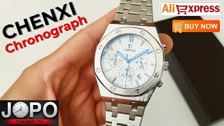 CHENXI 948 Business Chronograph Watch Royal Oak Homage Watch│Chenxi Watch Review│Subtitles
