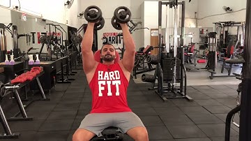 Desenvolvimento Frontal com Halteres