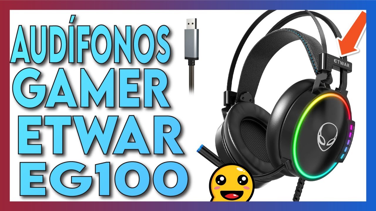 Etwar Auriculares Usb Para Juegos De Pc Con Micrófono, Auric