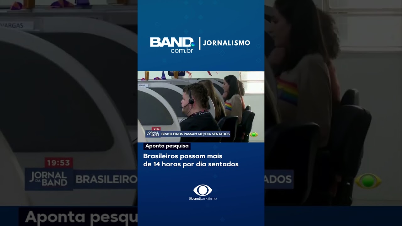 Brasileiros passam mais de 14 horas por dia sentados