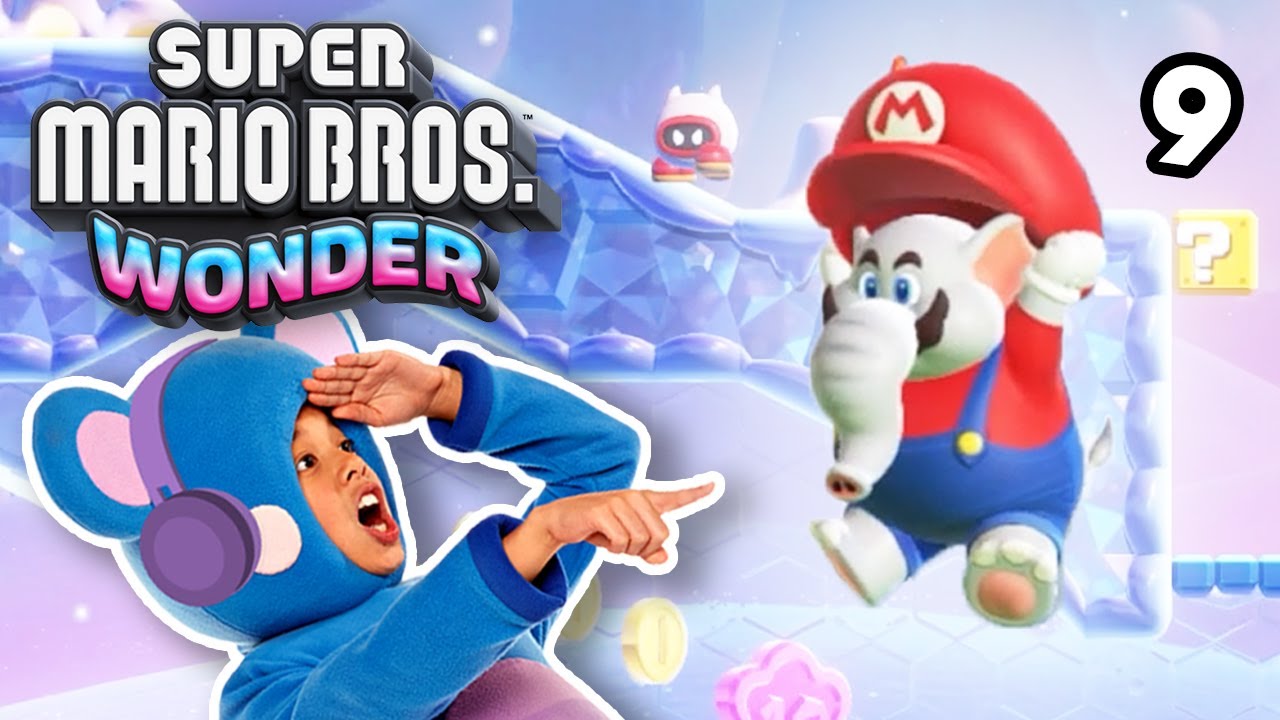 Elephant boy Mario is getting caught in a snow storm!!! #supermario #nintendo